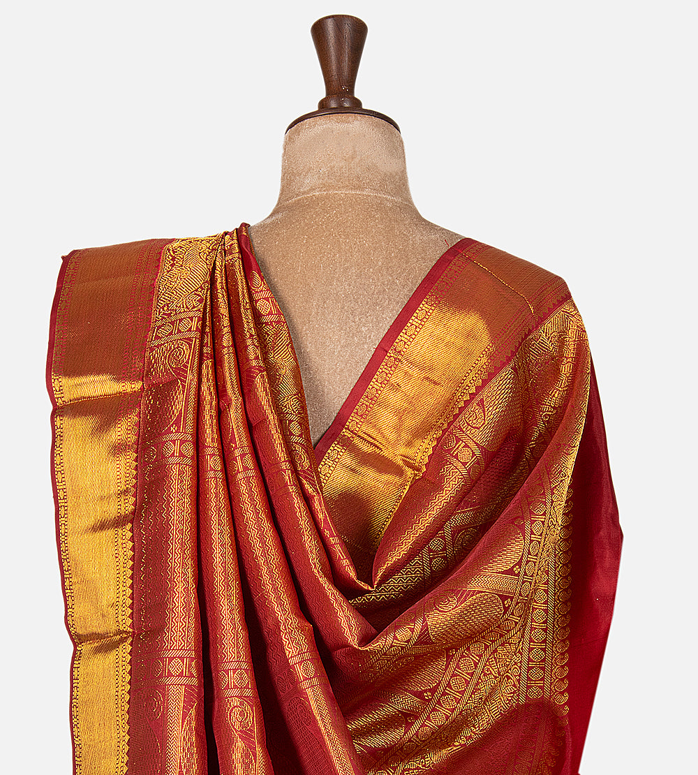 Red Kanchipuram Silk Saree