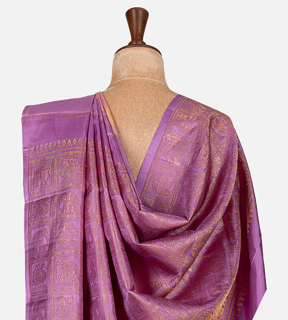 Light Pink Kanchipuram Silk Saree