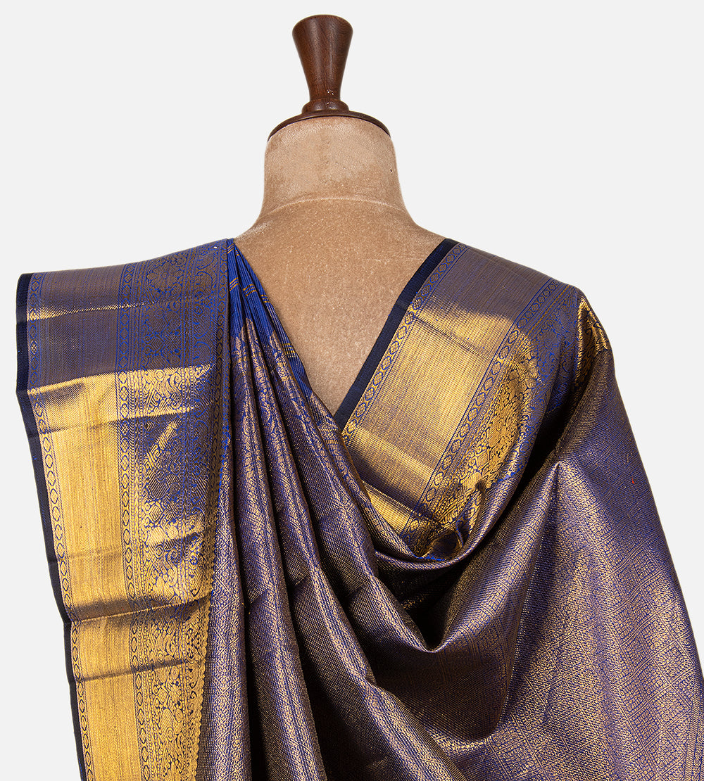 Blue Kanchipuram Silk Saree
