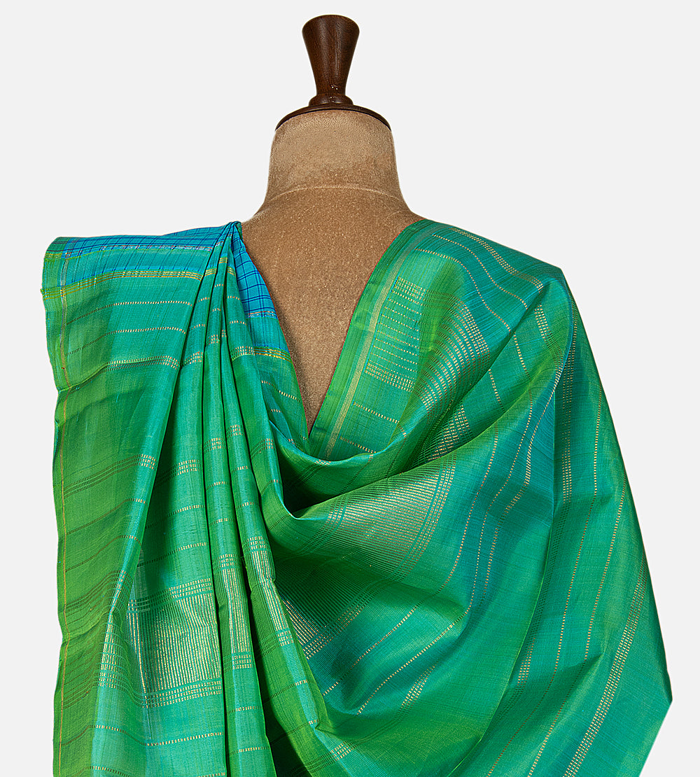 Blue Kanchipuram Silk Saree