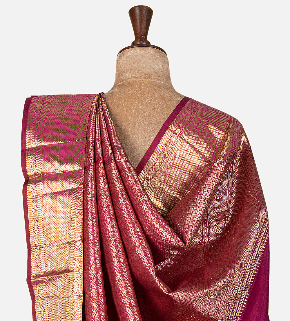 Pink Kanchipuram Silk Saree
