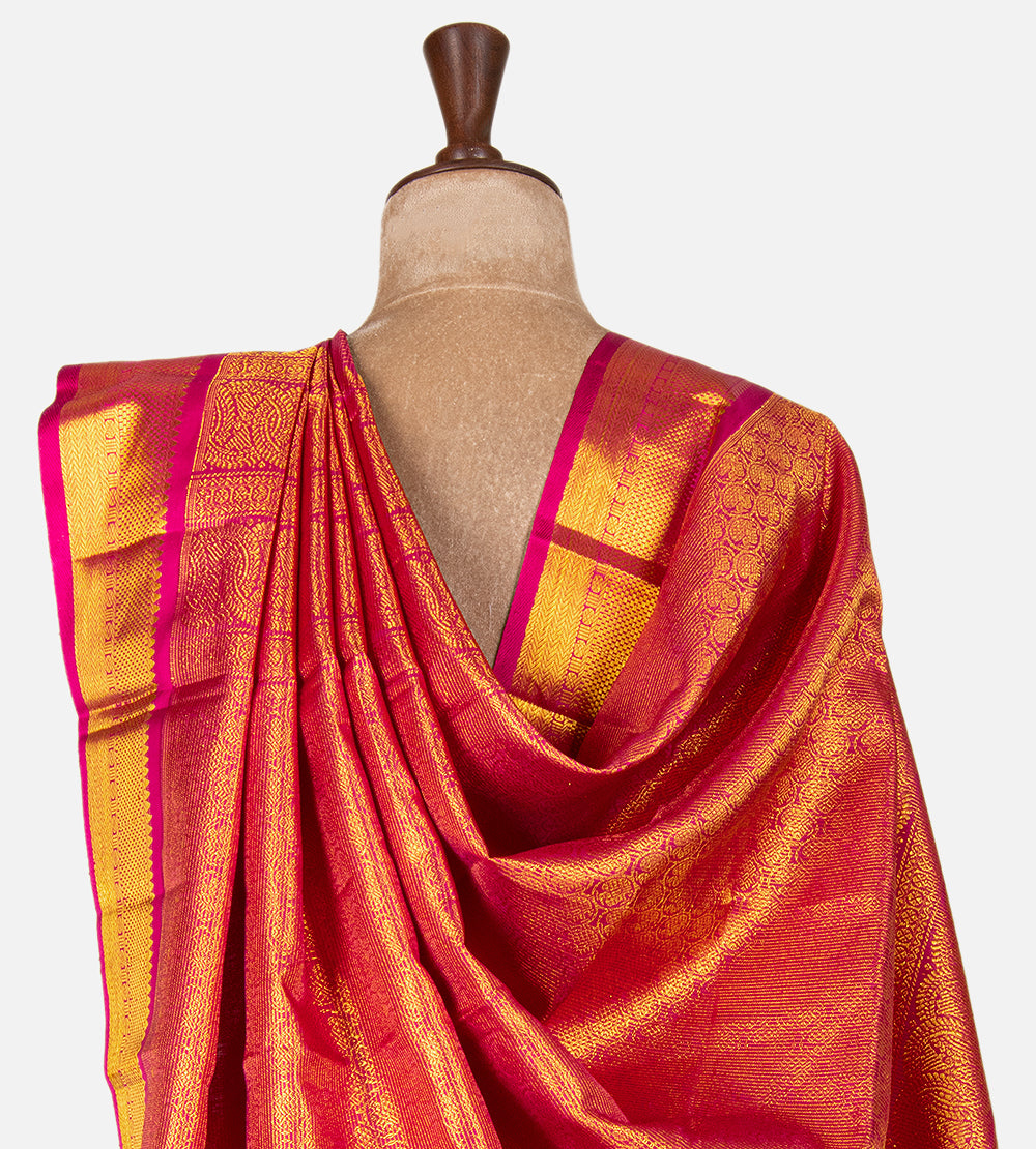 Pink Kanchipuram Silk Saree