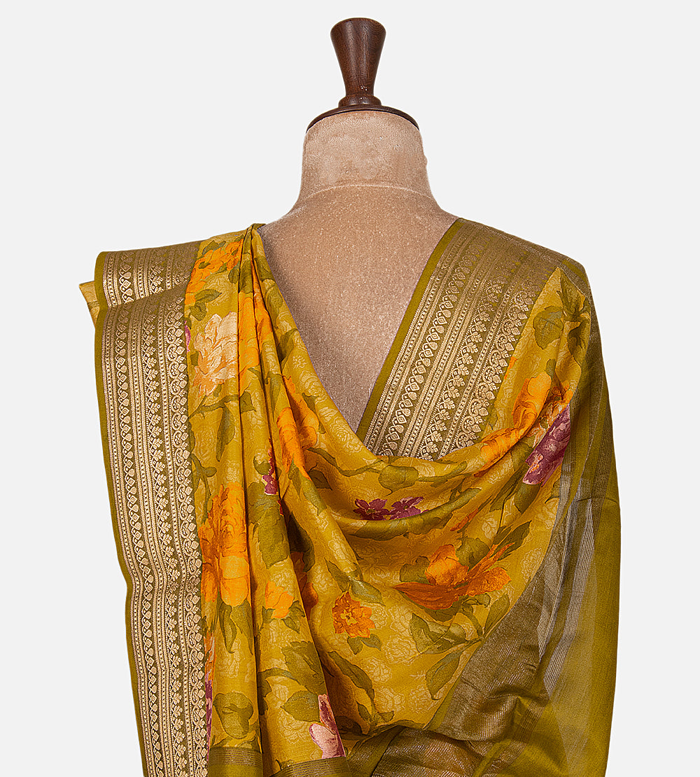 Gold Colour Chaniya Silk Saree
