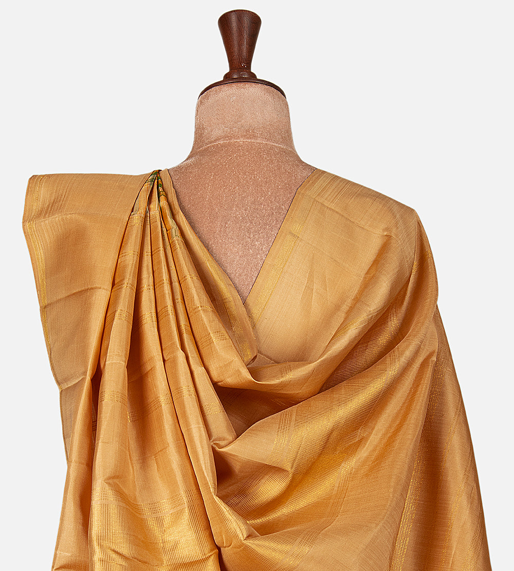 Green and Yellow Kanchipuram Silk Saree