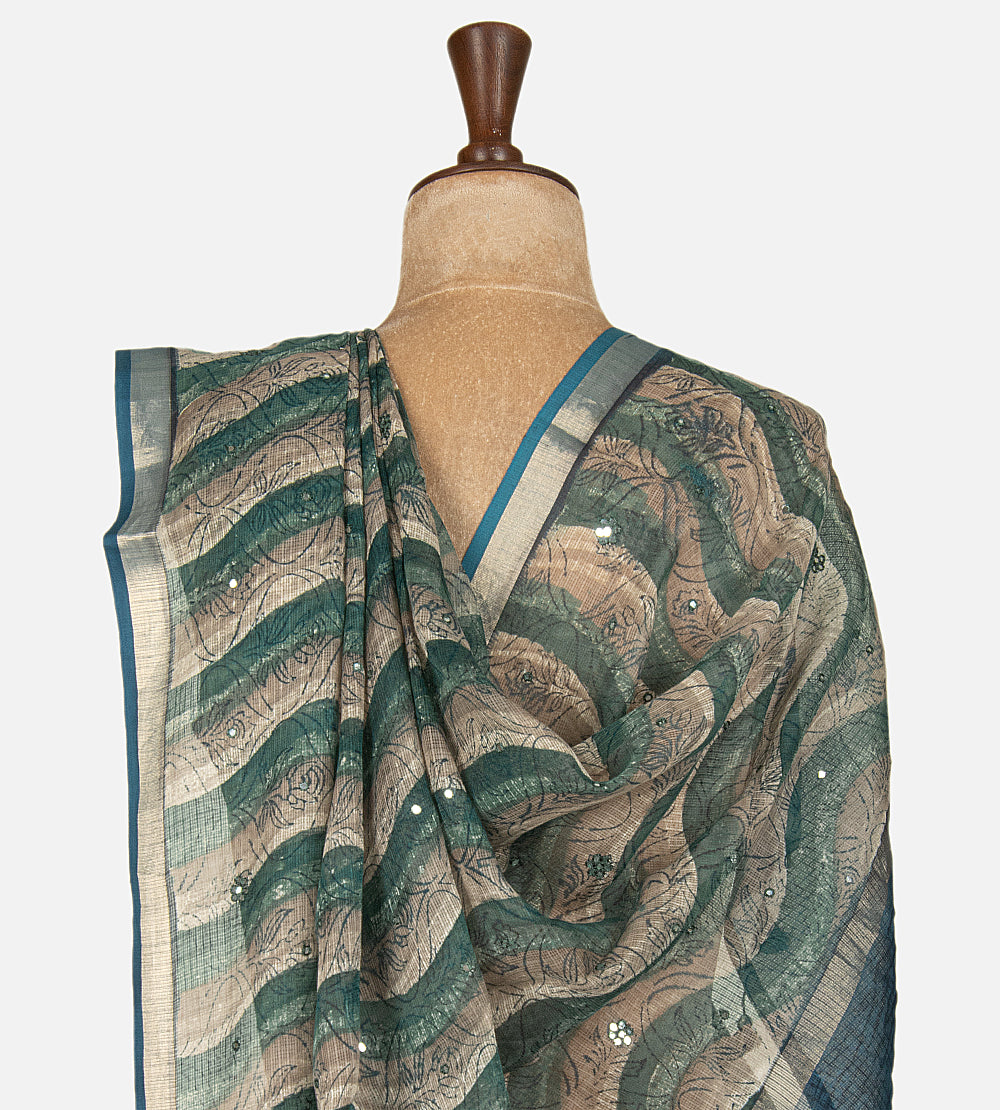 Multicolour Kota Cotton Saree