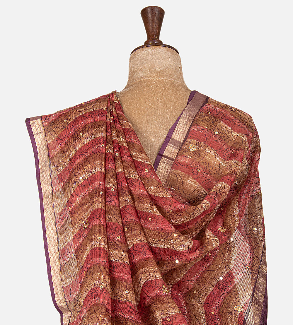 Multicolour Kota Cotton Saree