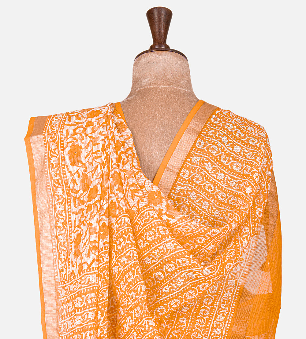 Off-White Kota Cotton Saree