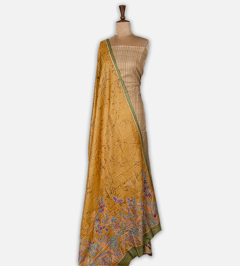 Light Beige Tussar Salwar