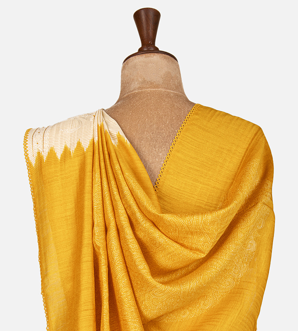 Beige Moonga Tussar Saree