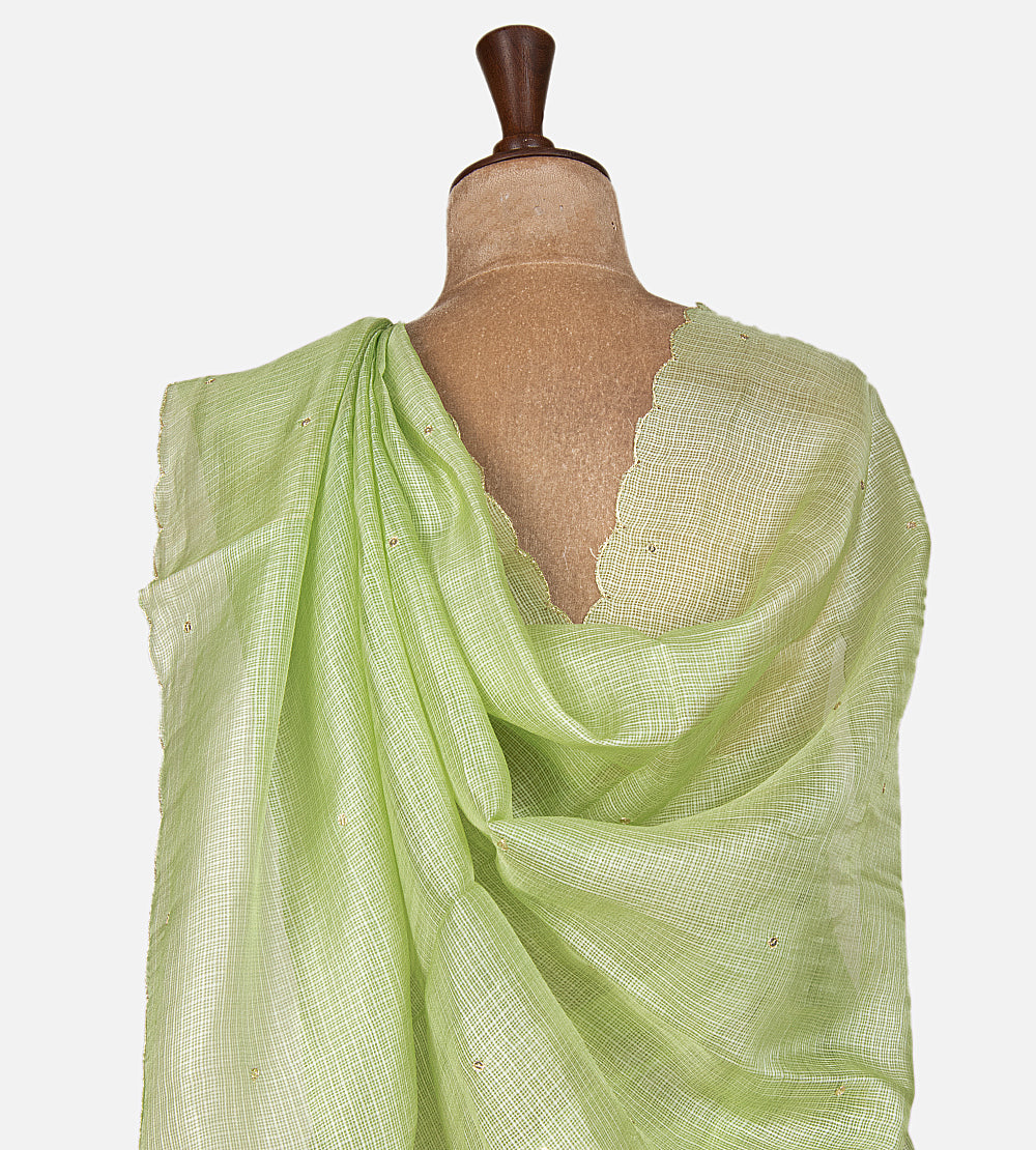 Green Kota Silk Saree