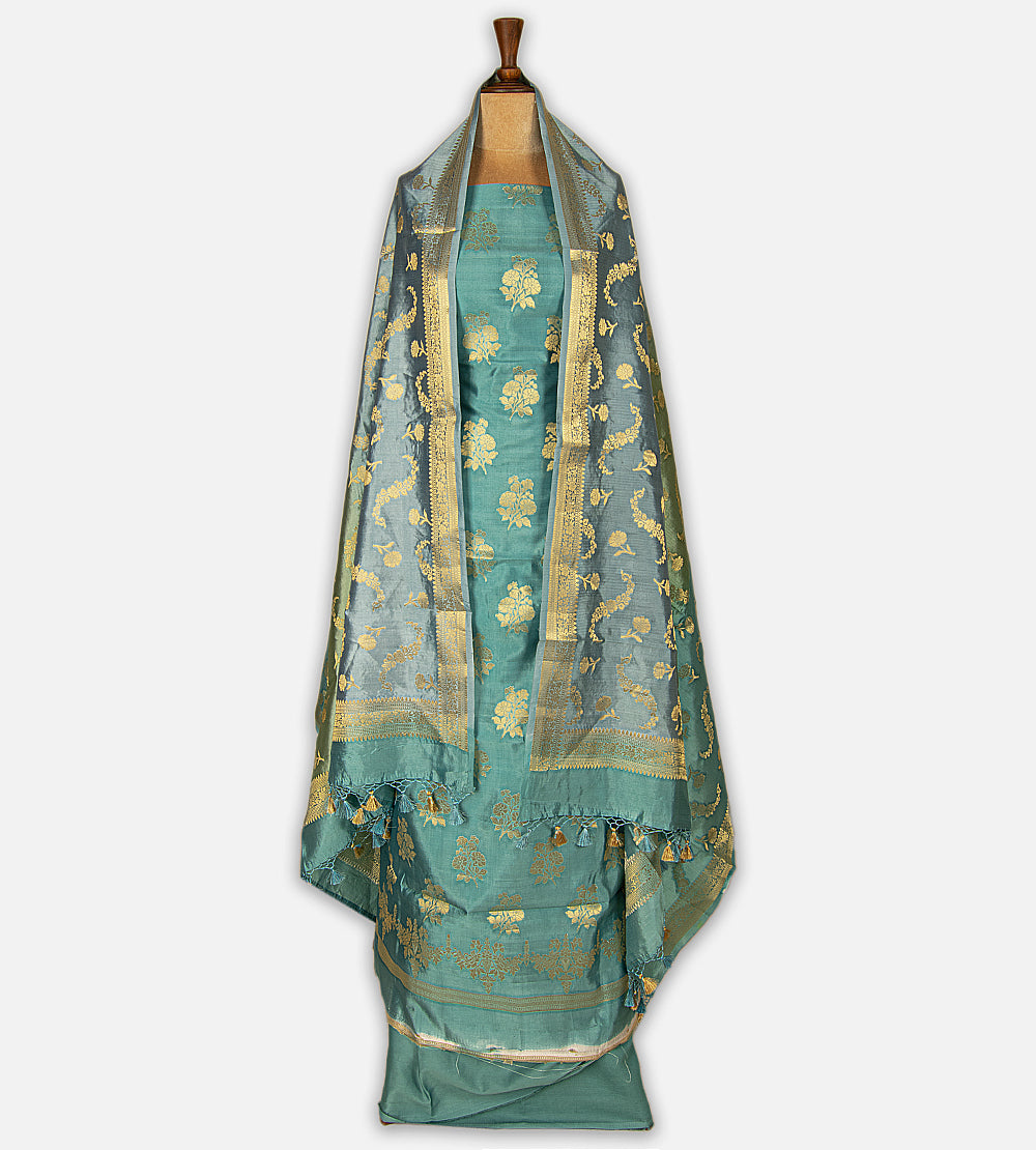 Blue Chaniya Silk Salwar