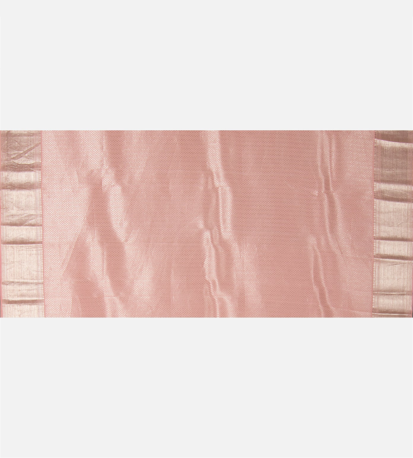 Light Peach Kanchipuram Silk Saree
