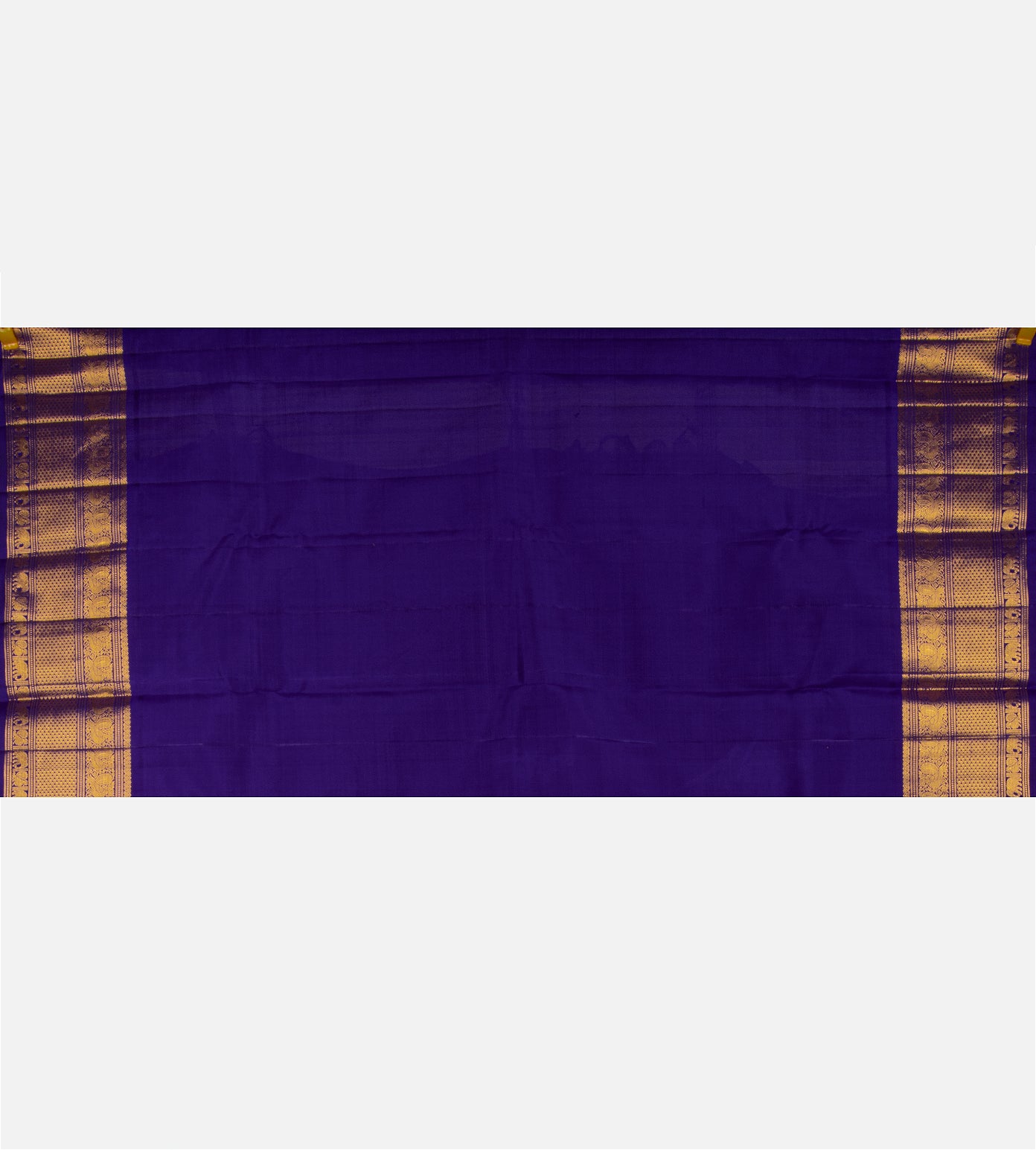 Yellow Kanchipuram Silk Saree