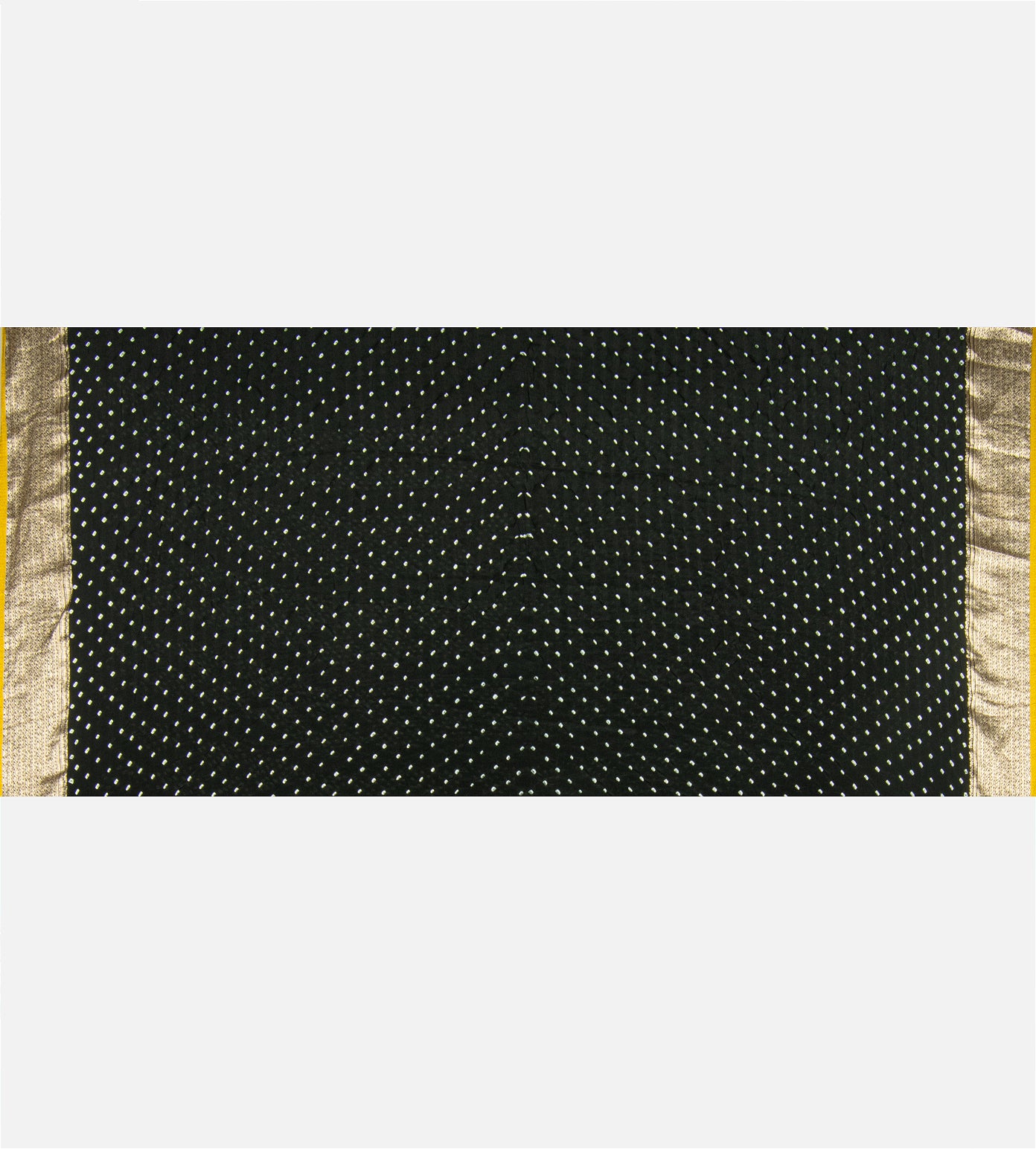 Black Bandhani Banarasi Crepe Saree