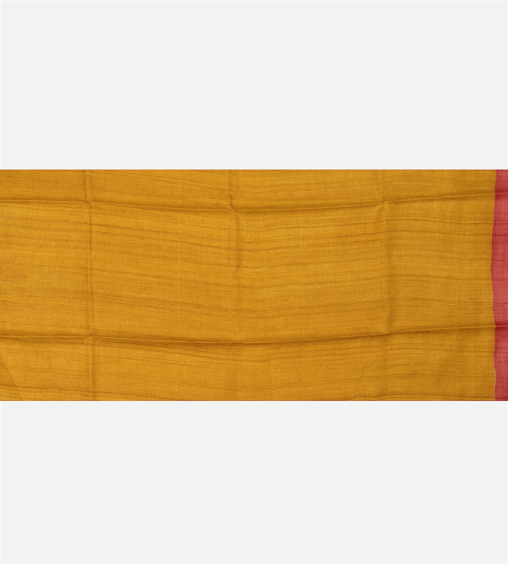 Red Tussar Saree