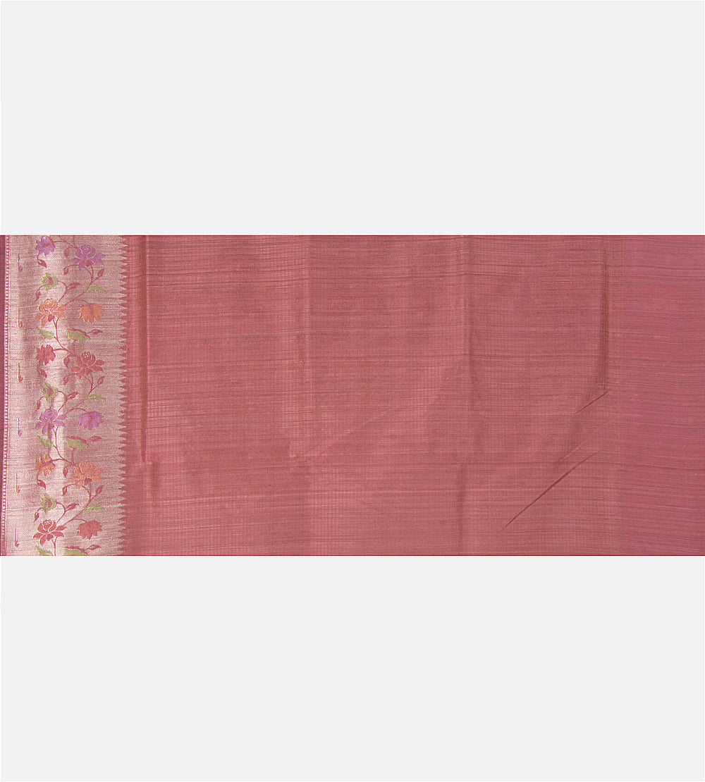 Mauve Banarasi Tussar Saree