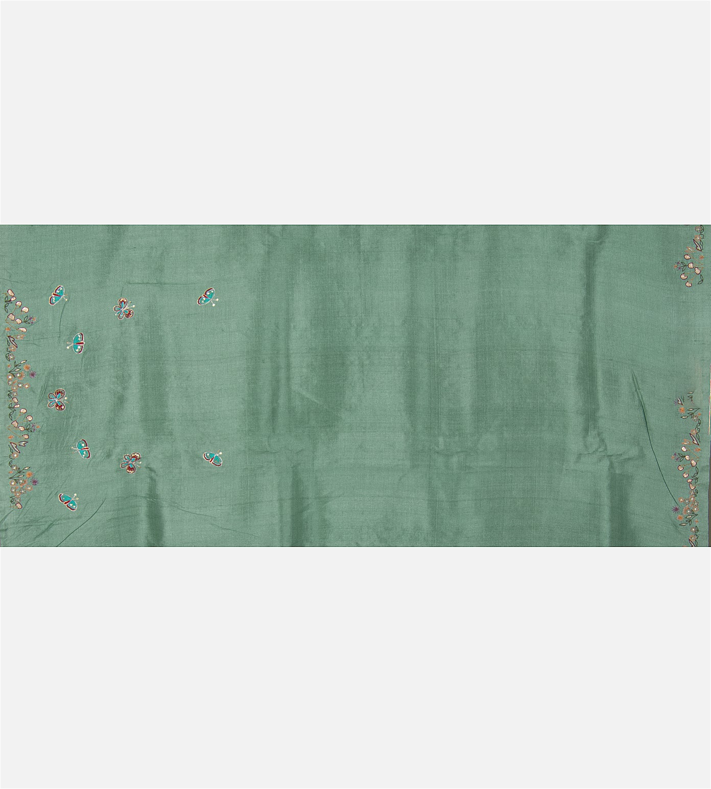 Blue Tussar Saree