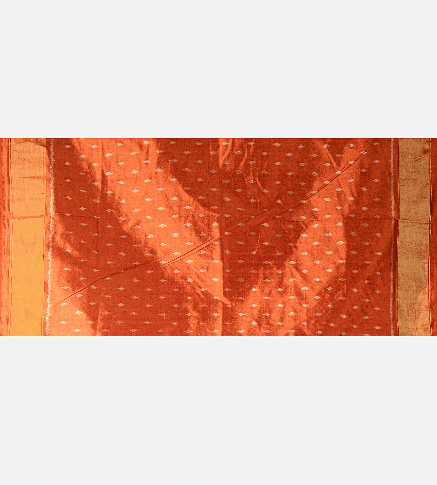 Beige Ikkat Silk Saree