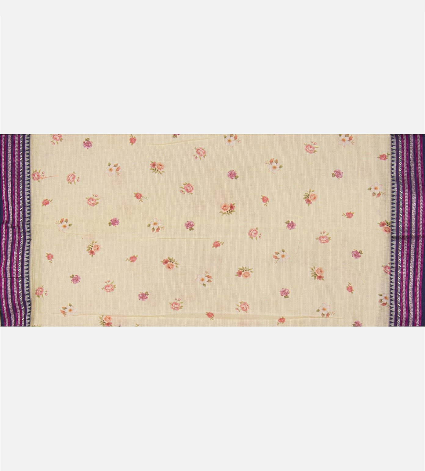 Off-White Kota Cotton Saree