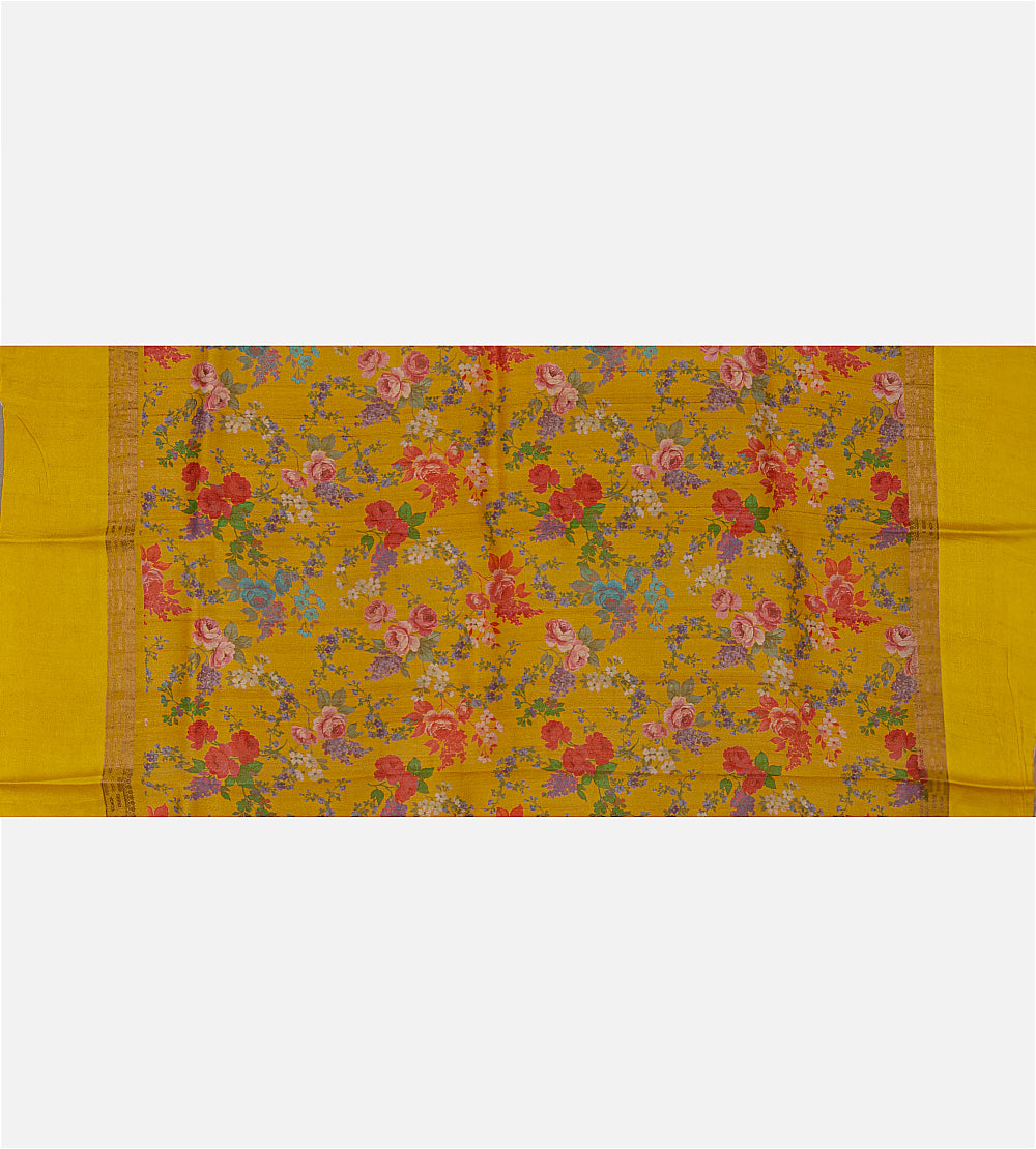 Beige Tussar Saree