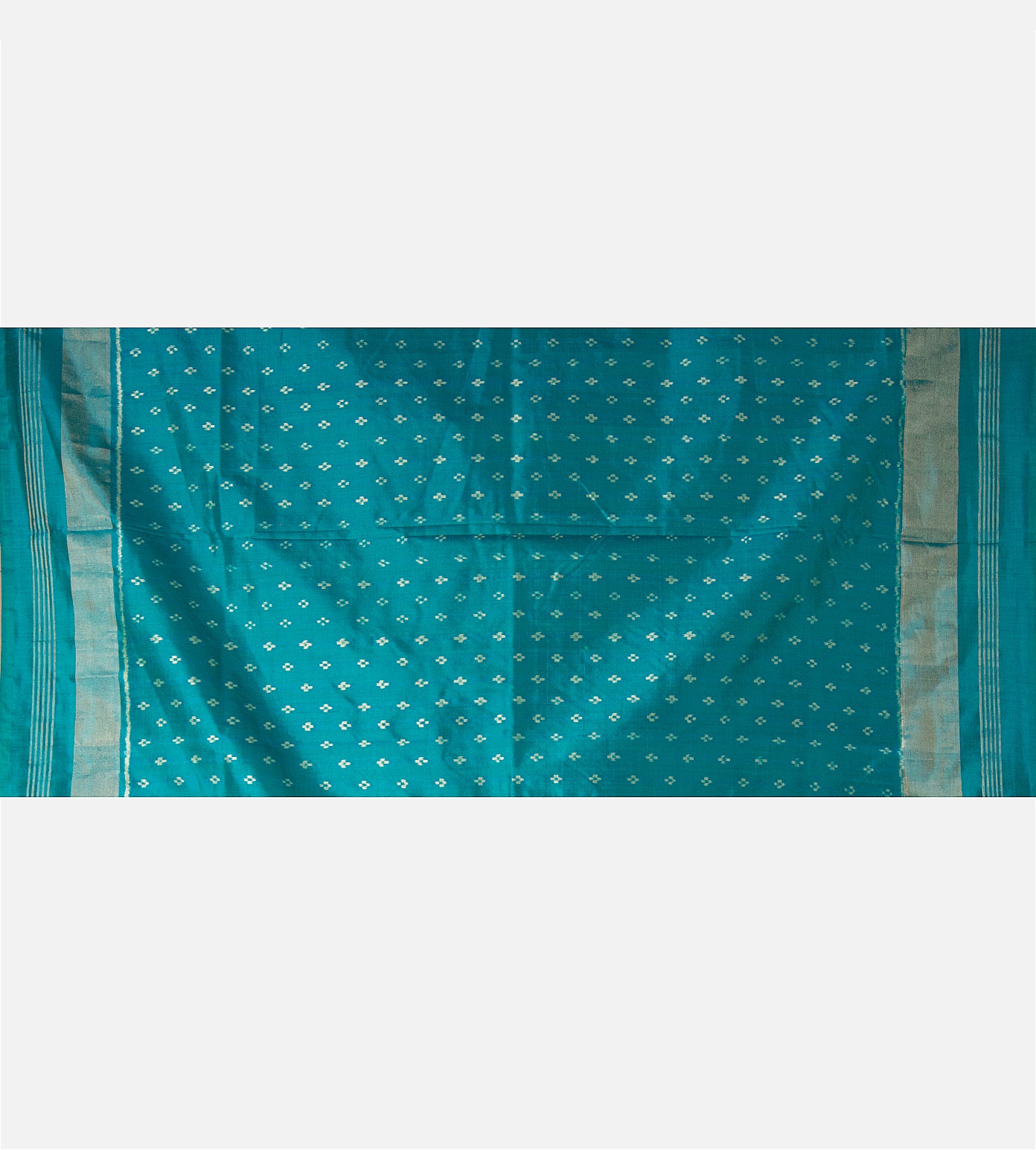 Blue Ikkat Silk Saree