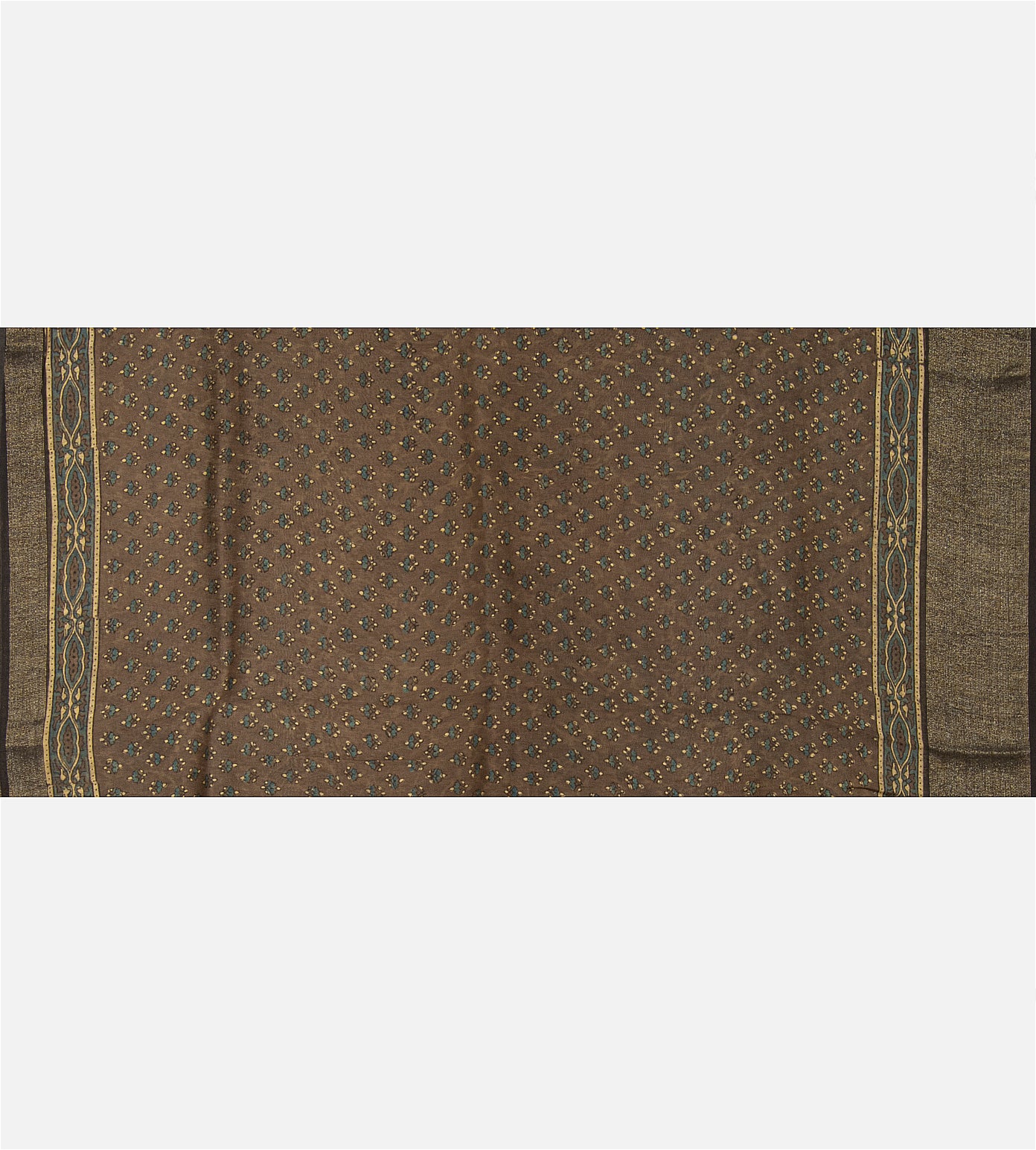 Brown Linen Saree