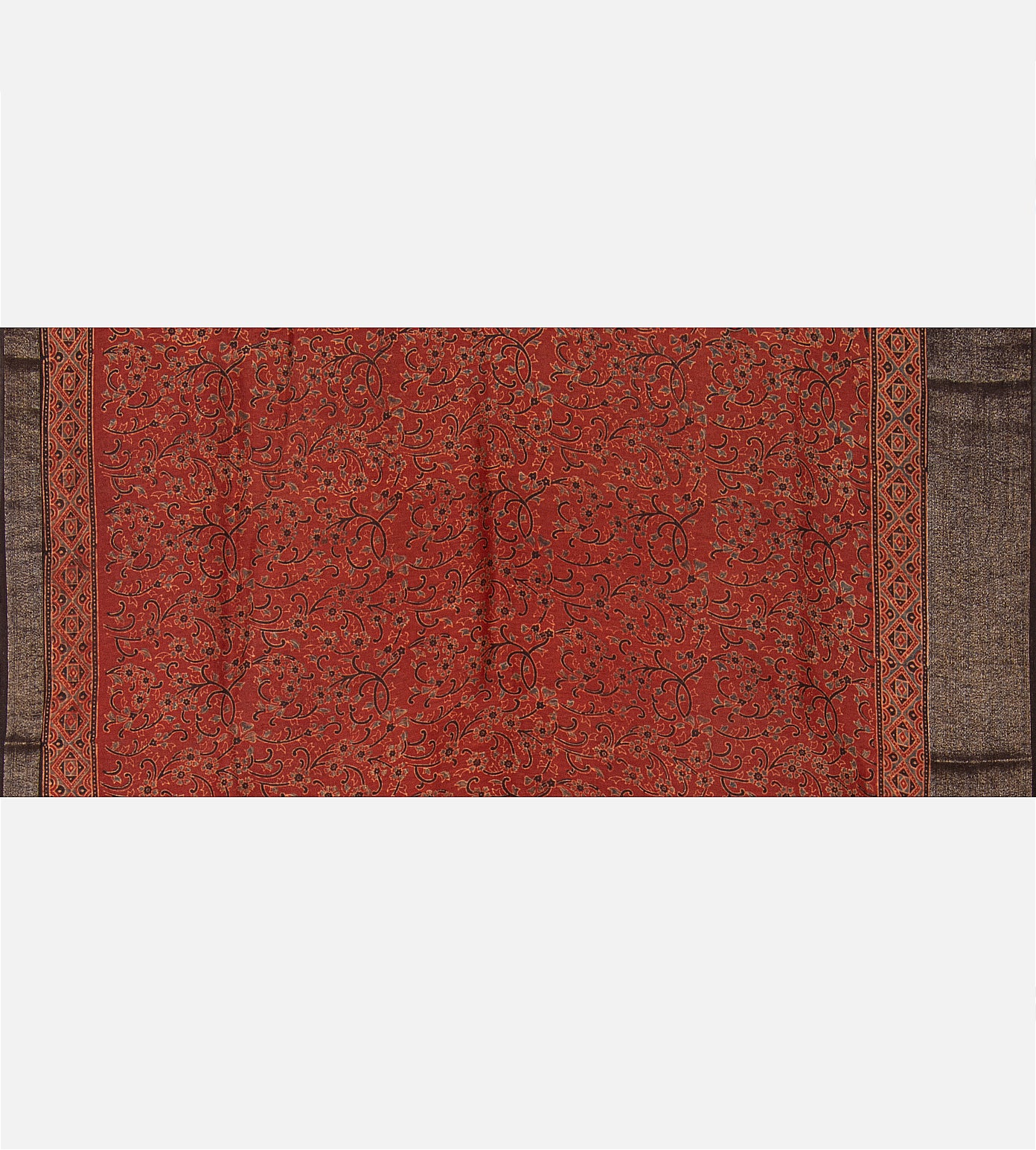 Maroon Linen Saree