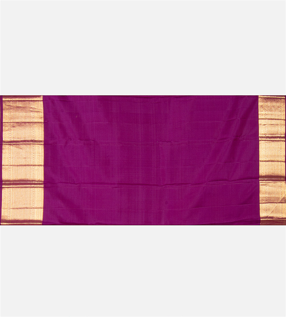 Purple Kanchipuram Silk Saree