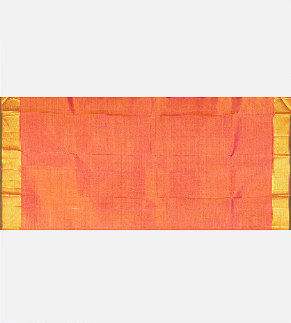 Yellow and Green Kanchipuram Silk Saree