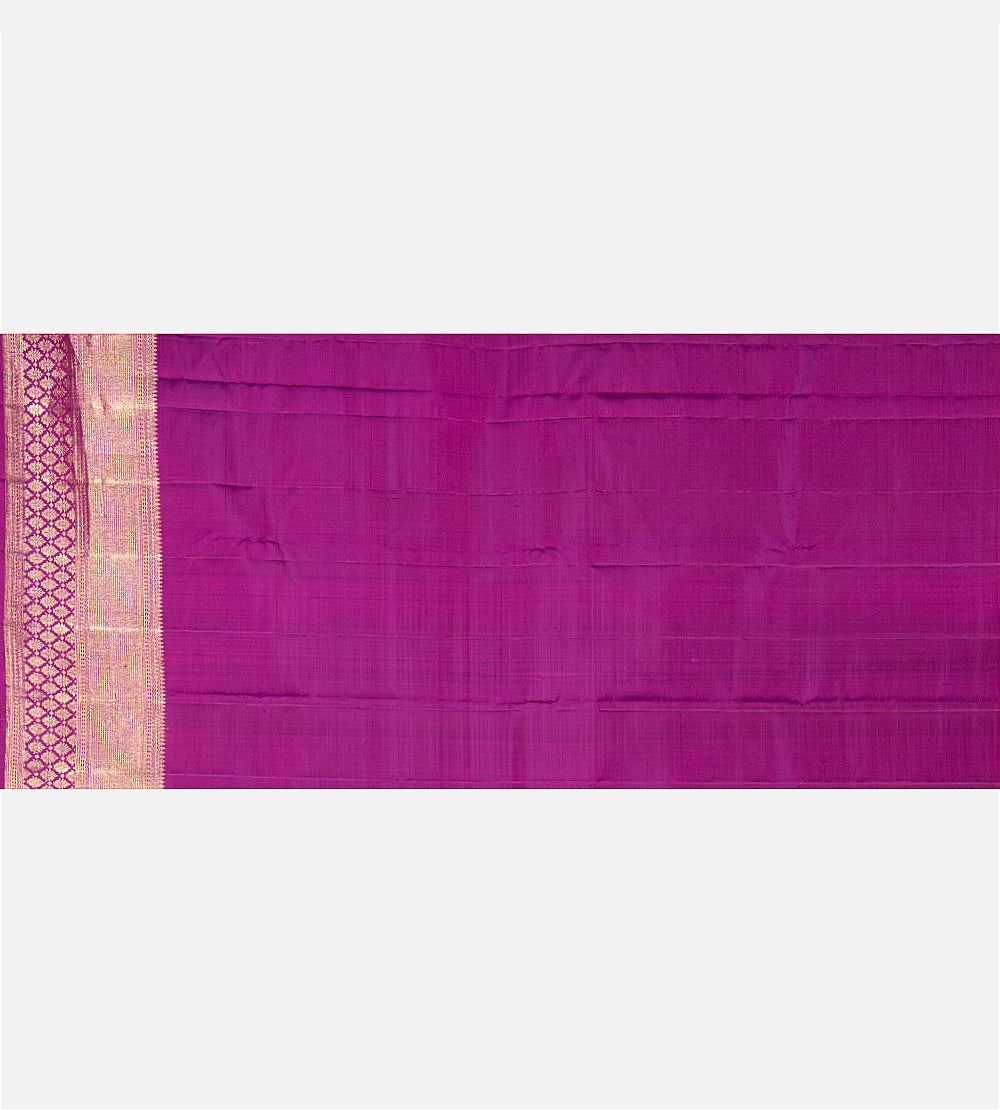Purple Kanchipuram Silk Saree