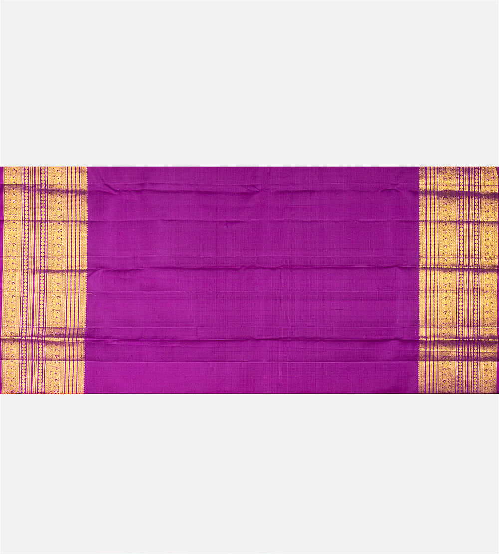 Yellow Kanchipuram Silk Saree