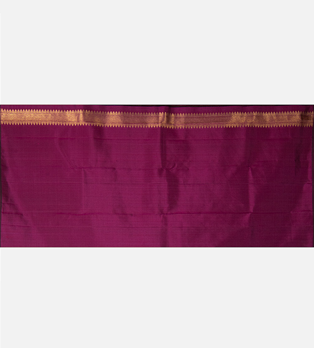 Purple and Pink Kanchipuram Silk Saree