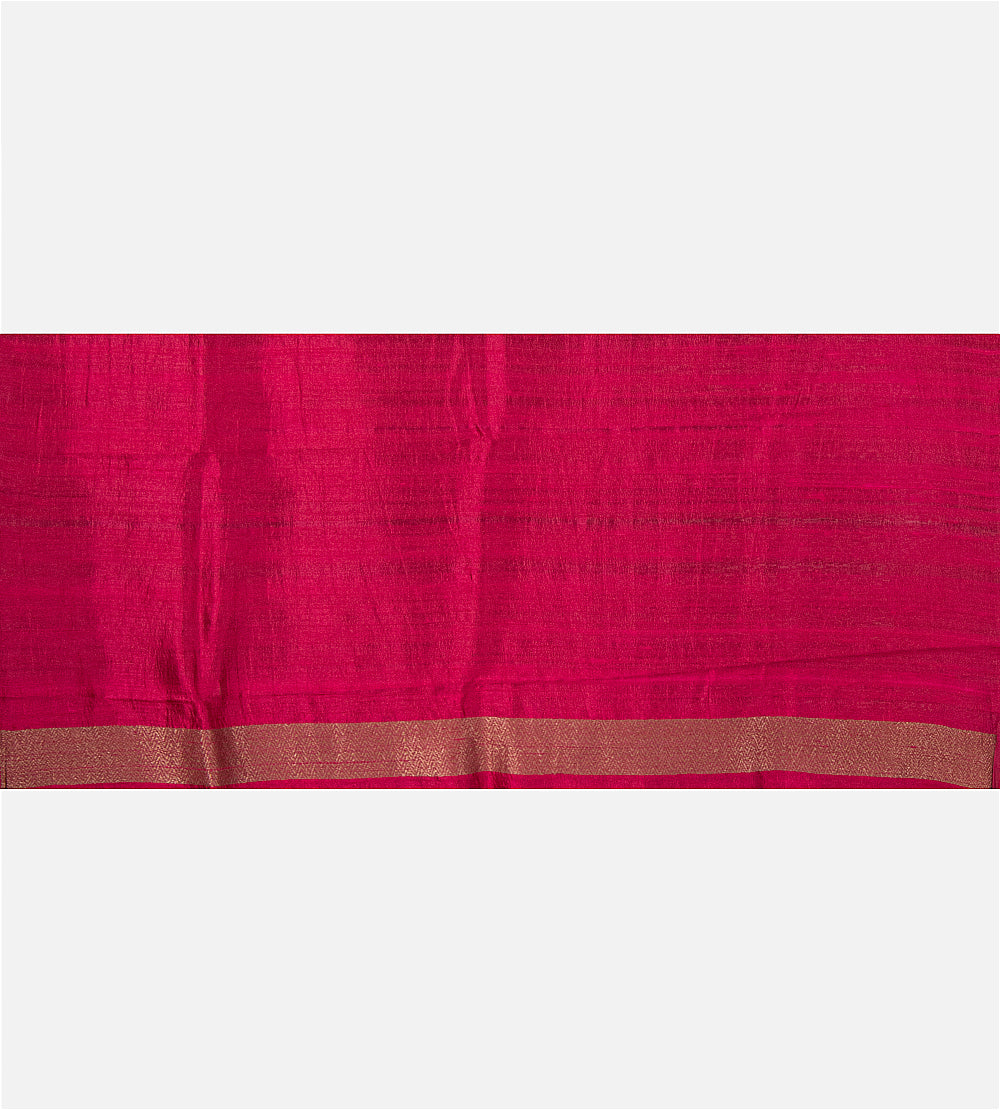 Purple Banarasi Tussar Saree
