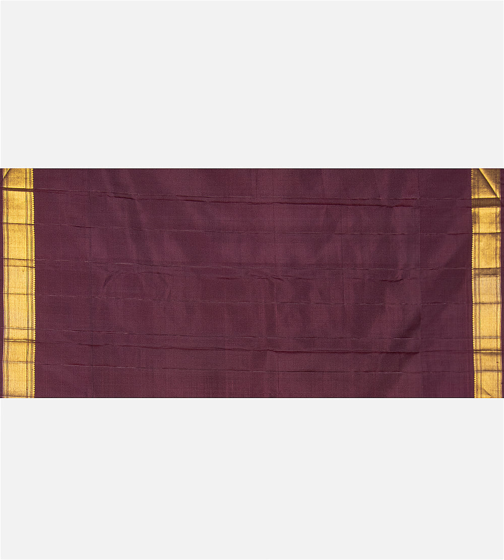 Light Peach Kanchipuram Silk Saree