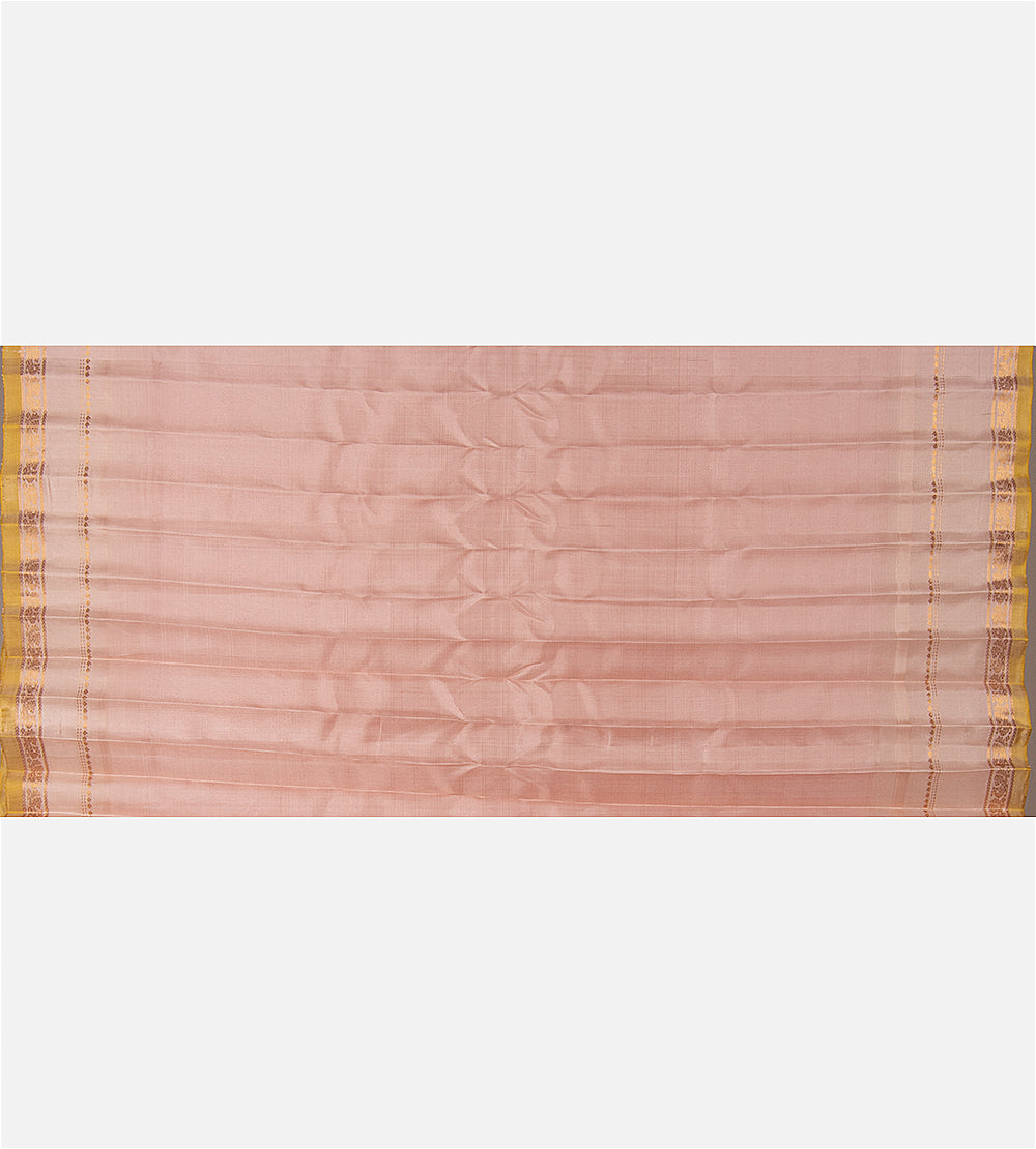 Coral Gadwal Silk Saree