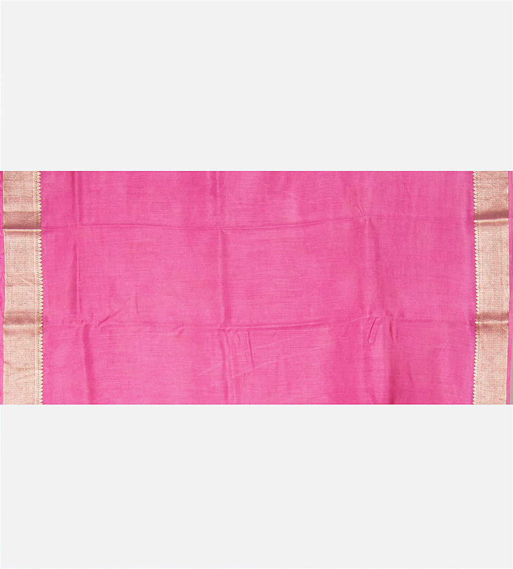 Light Pink Chaniya Silk Saree