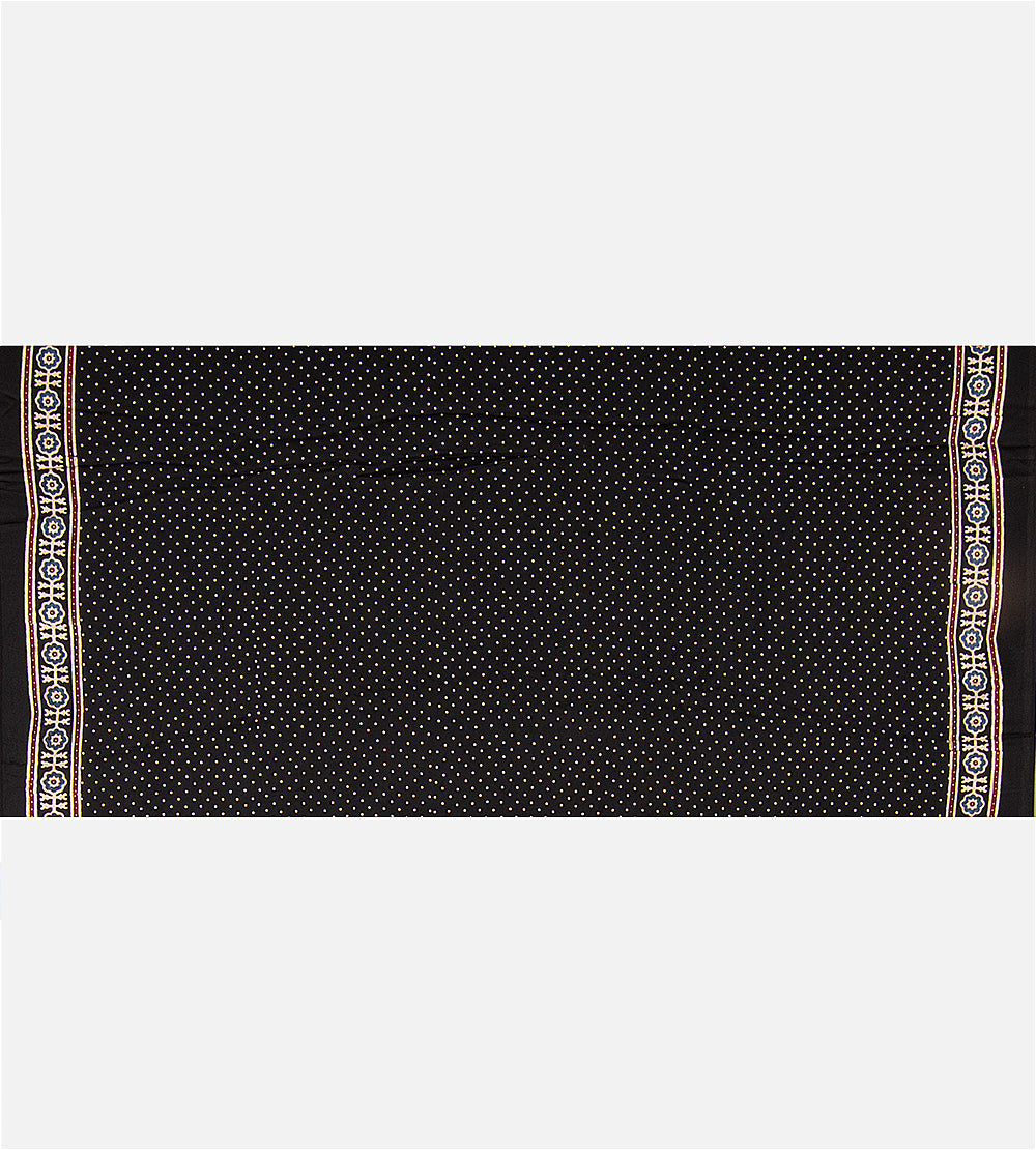 Black Modal Silk Saree