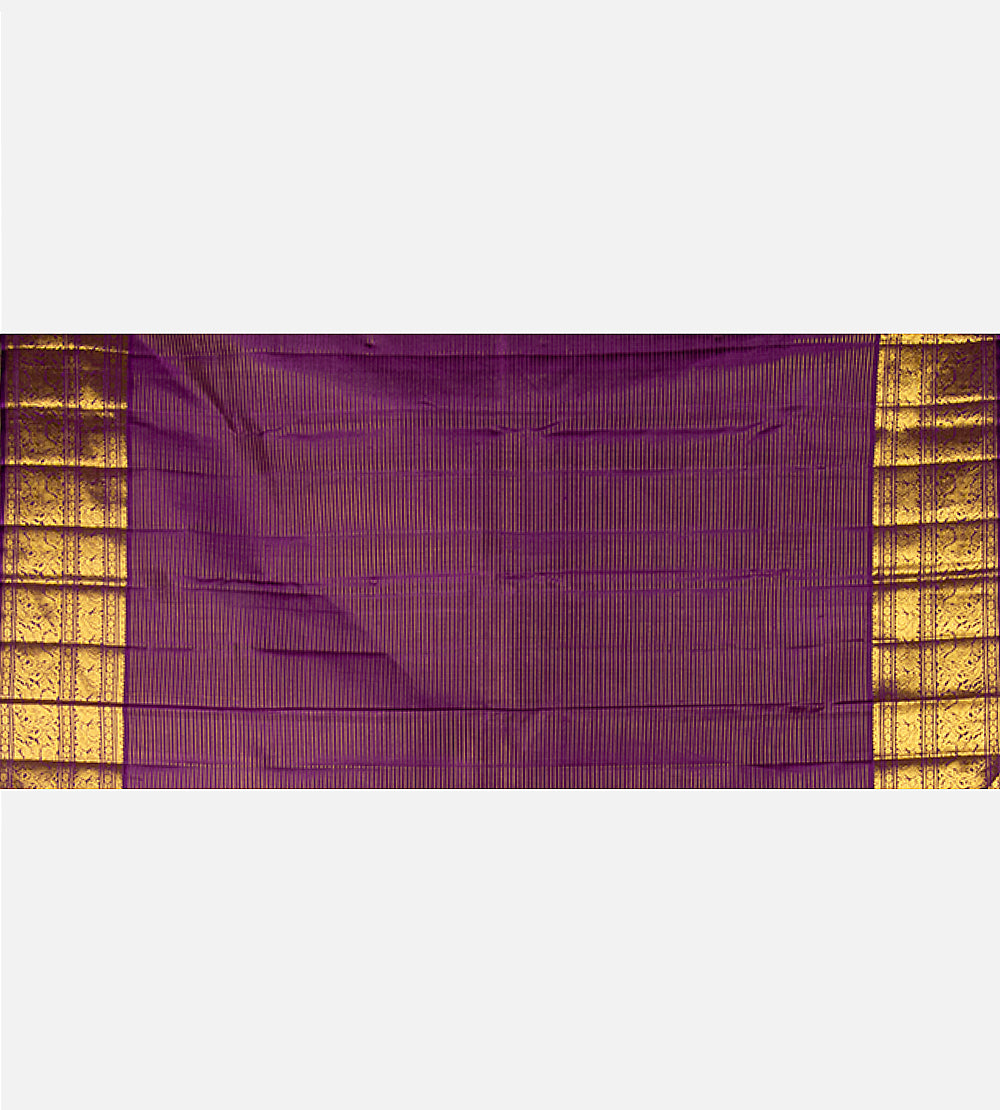 Powder Blue Kanchipuram Silk Saree