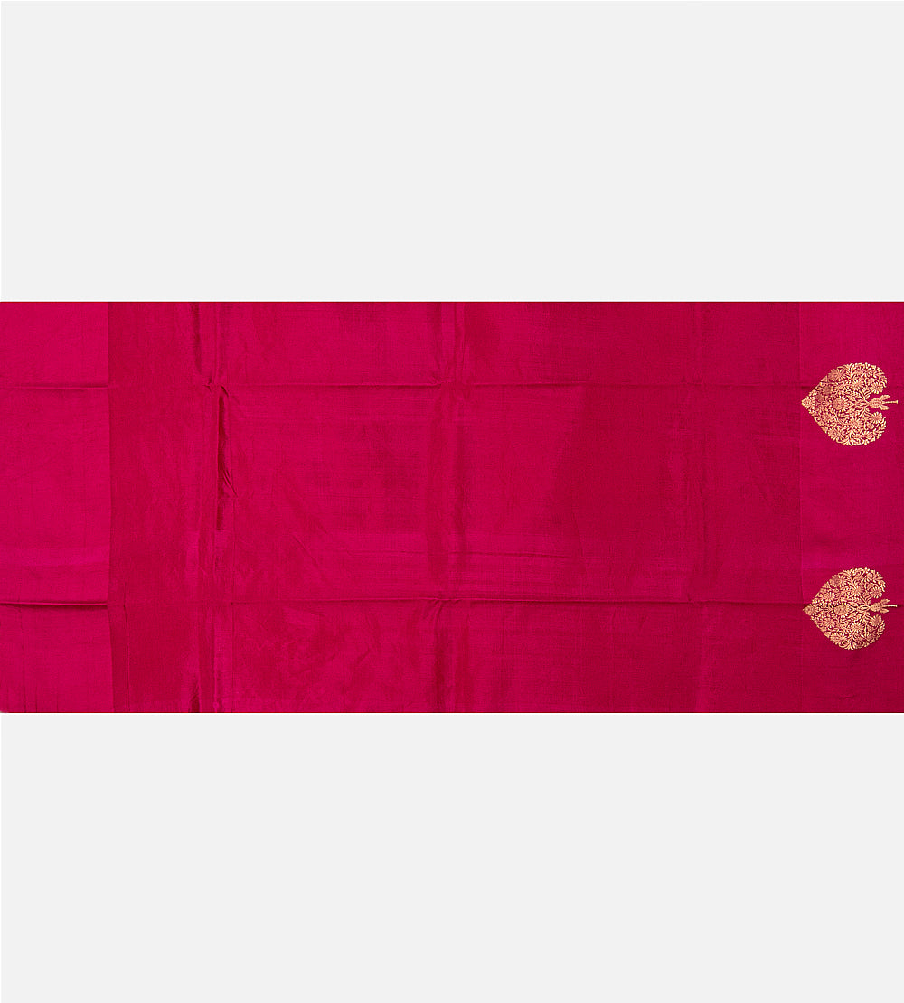 Orange Banarasi Kattan Silk Saree