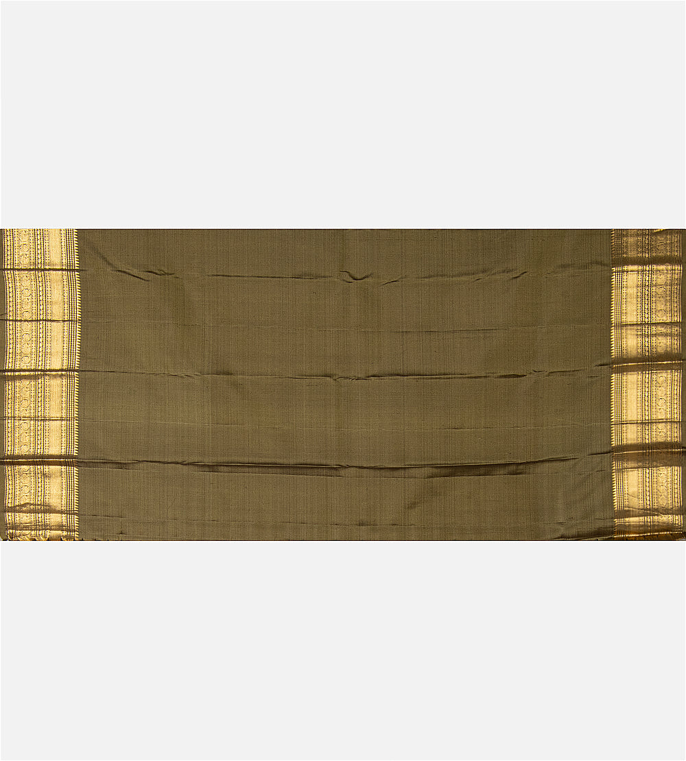 Grey Kanchipuram Silk Saree