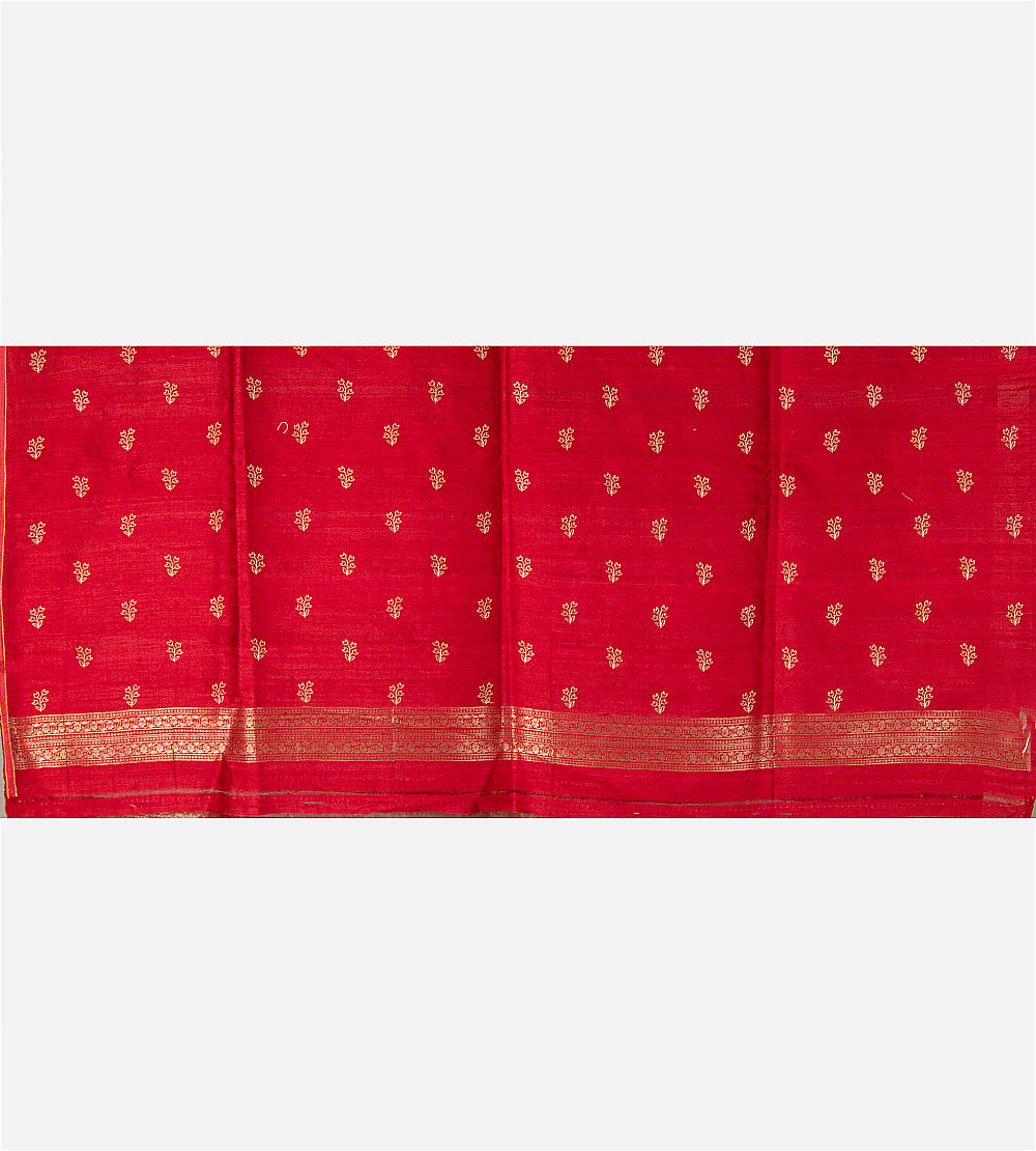 Rose Gold Tussar Organza Saree