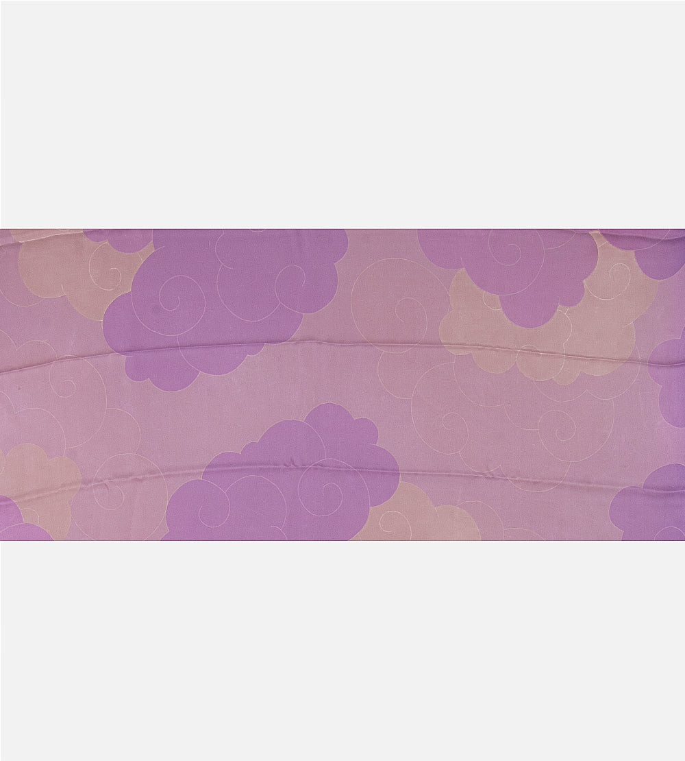 Lavender Satin Crepe Saree