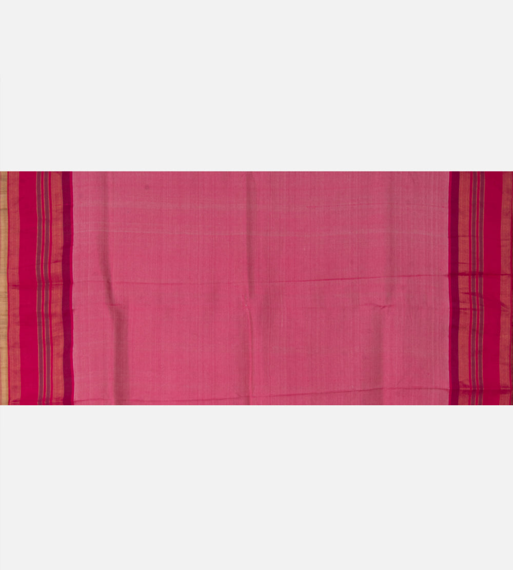 Off-White and Beige Tussar Saree