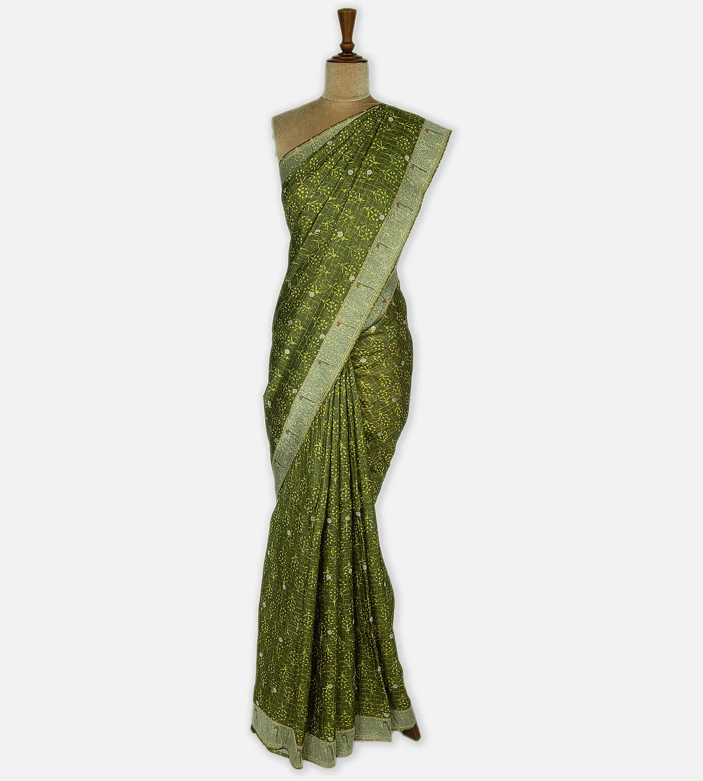 Green Tussar Paithani Saree
