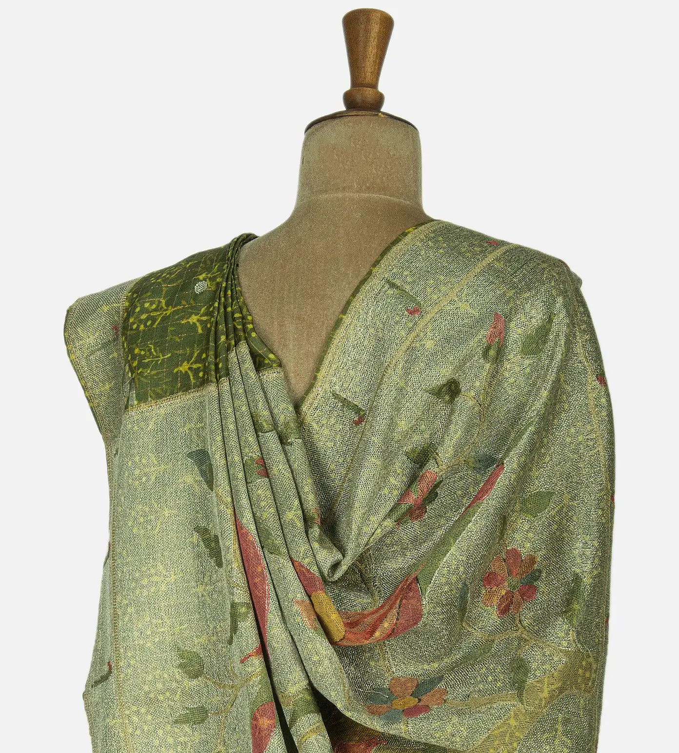 Green Tussar Paithani Saree