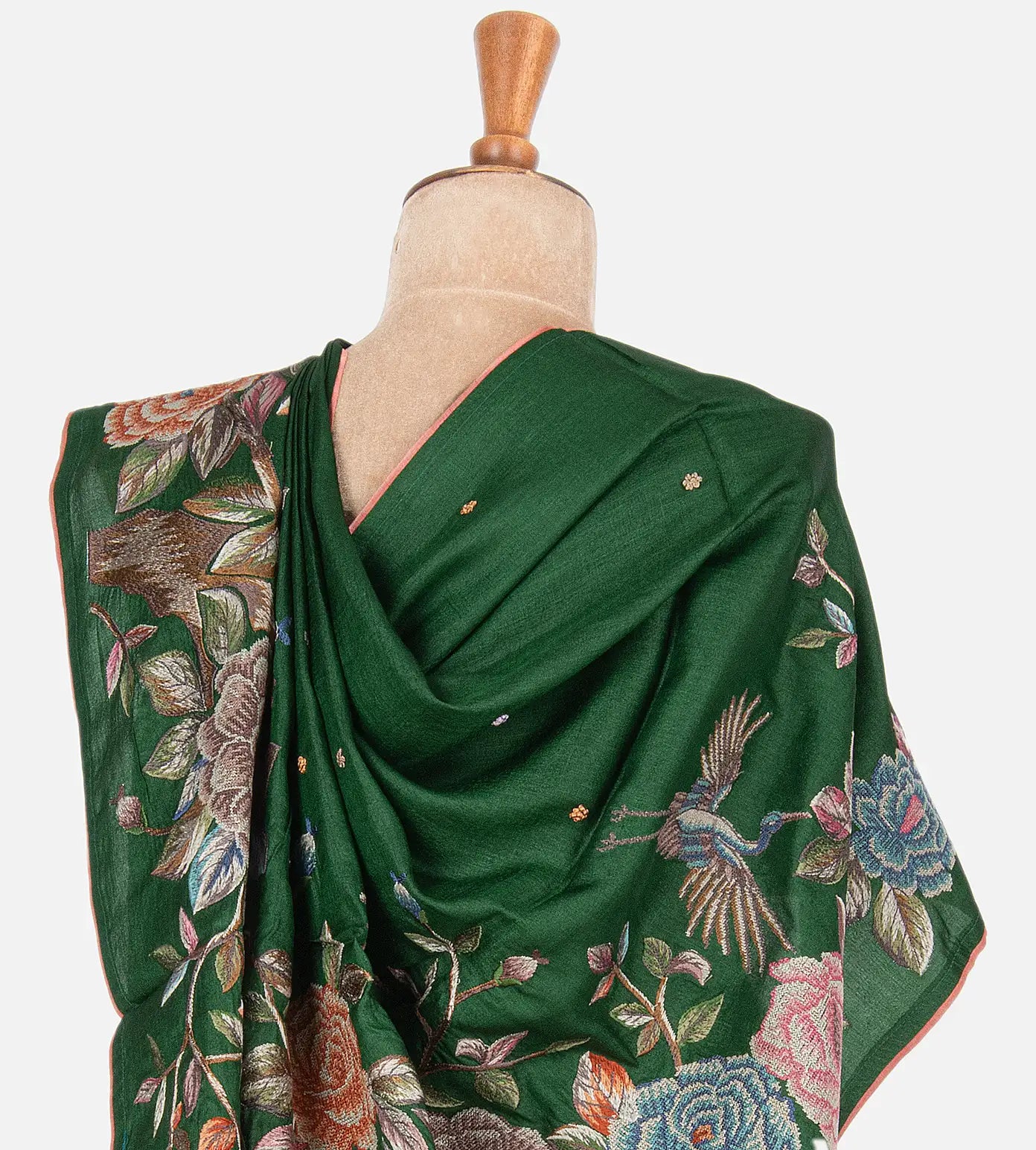 Green Tussar Saree