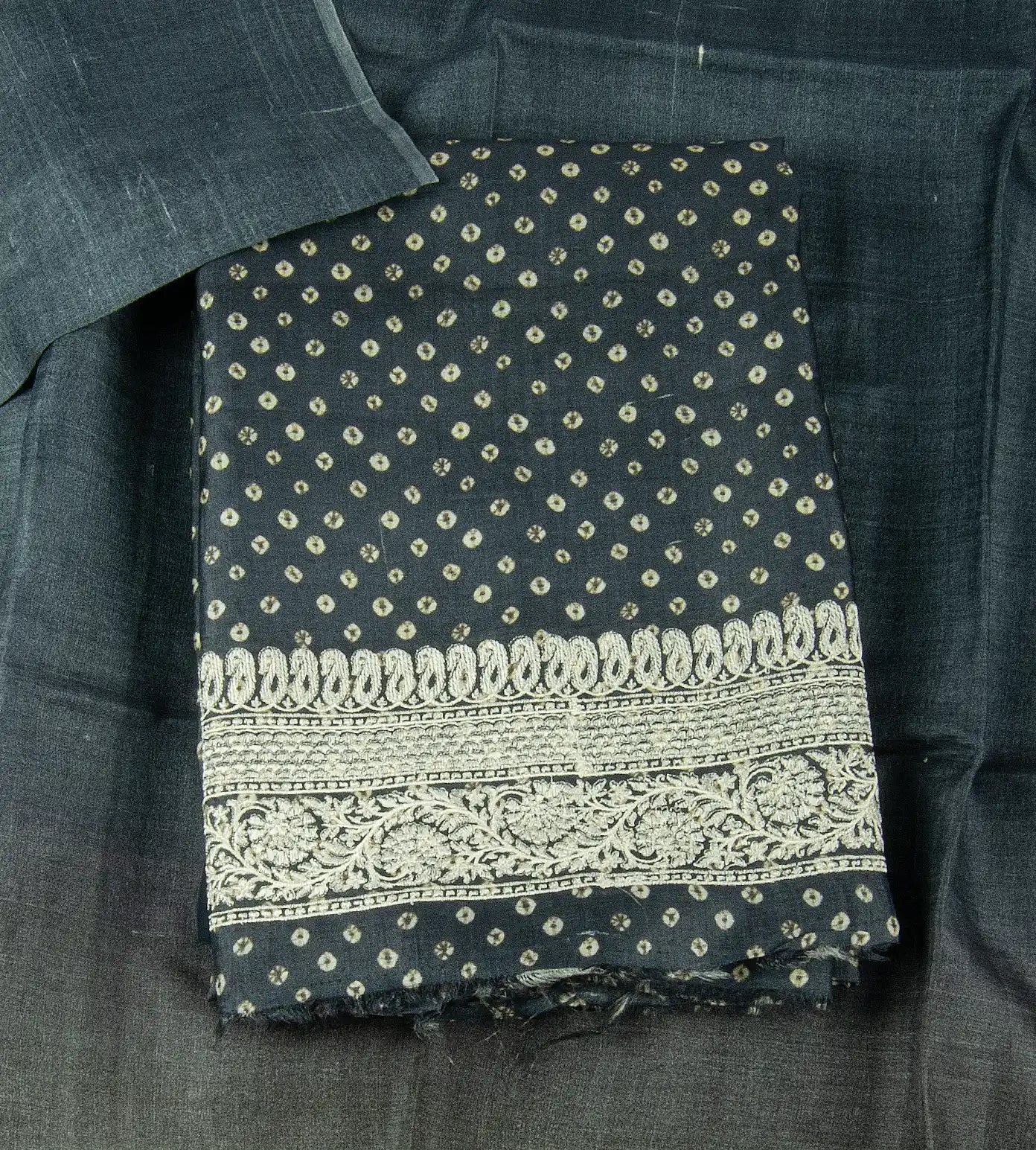 Elephant Grey Tussar Salwar