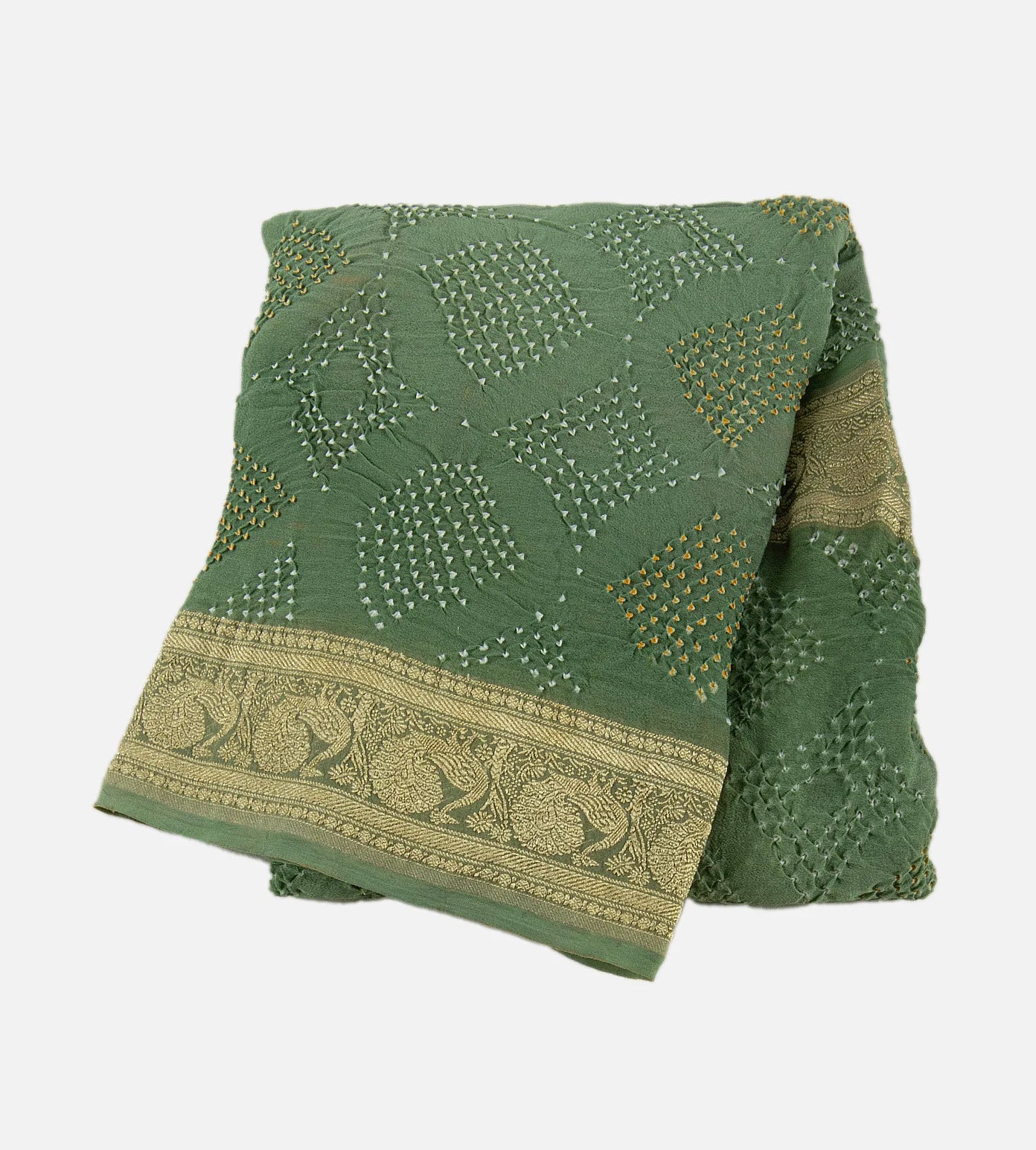 Green Banarasi Georgette Dupatta