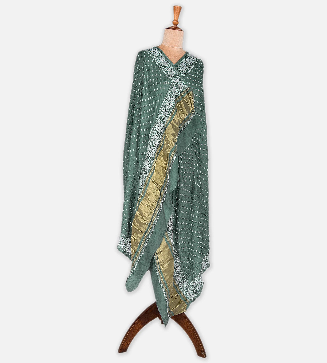 Blue Gajji Silk Dupatta