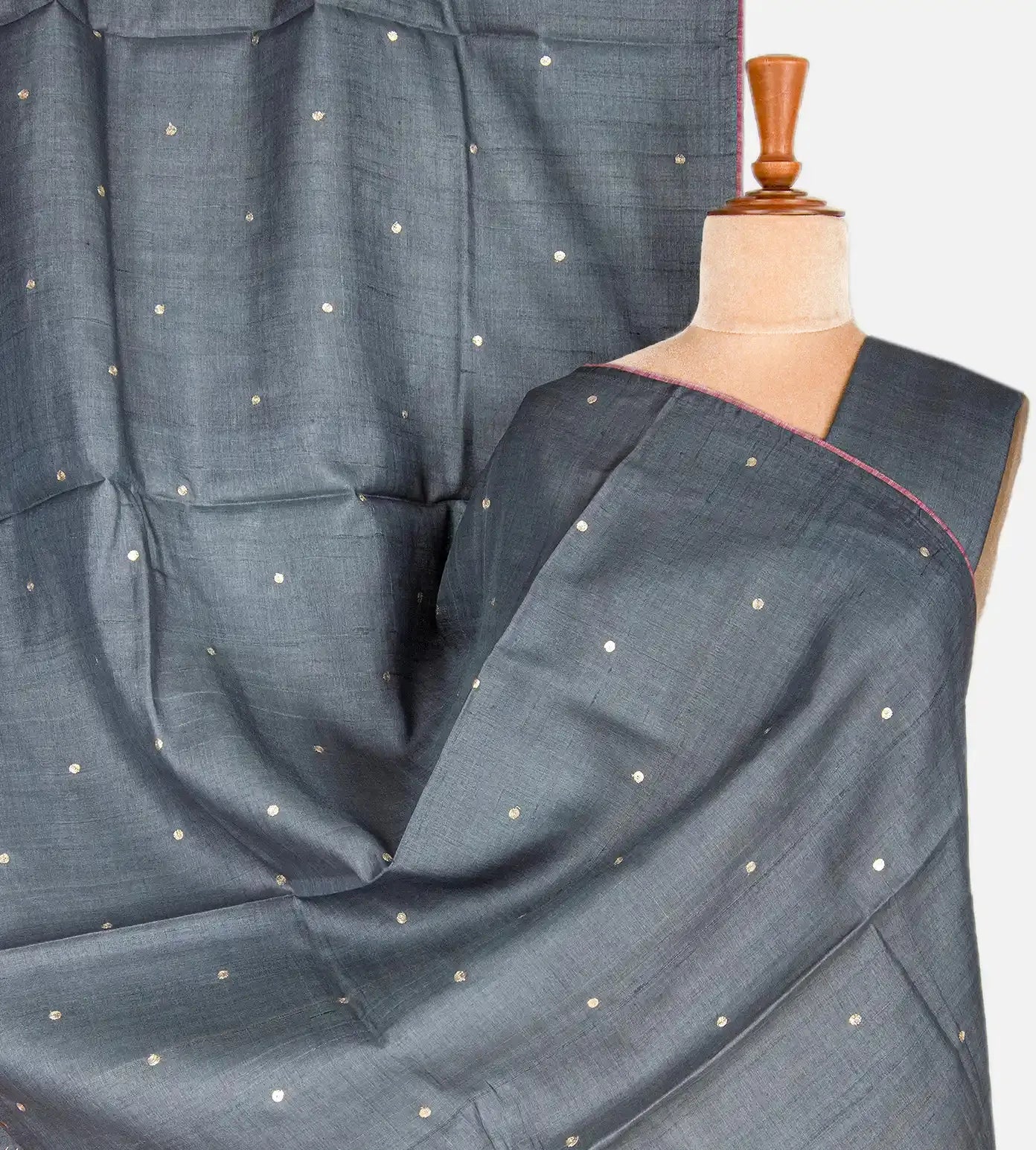 Grey Tussar Saree